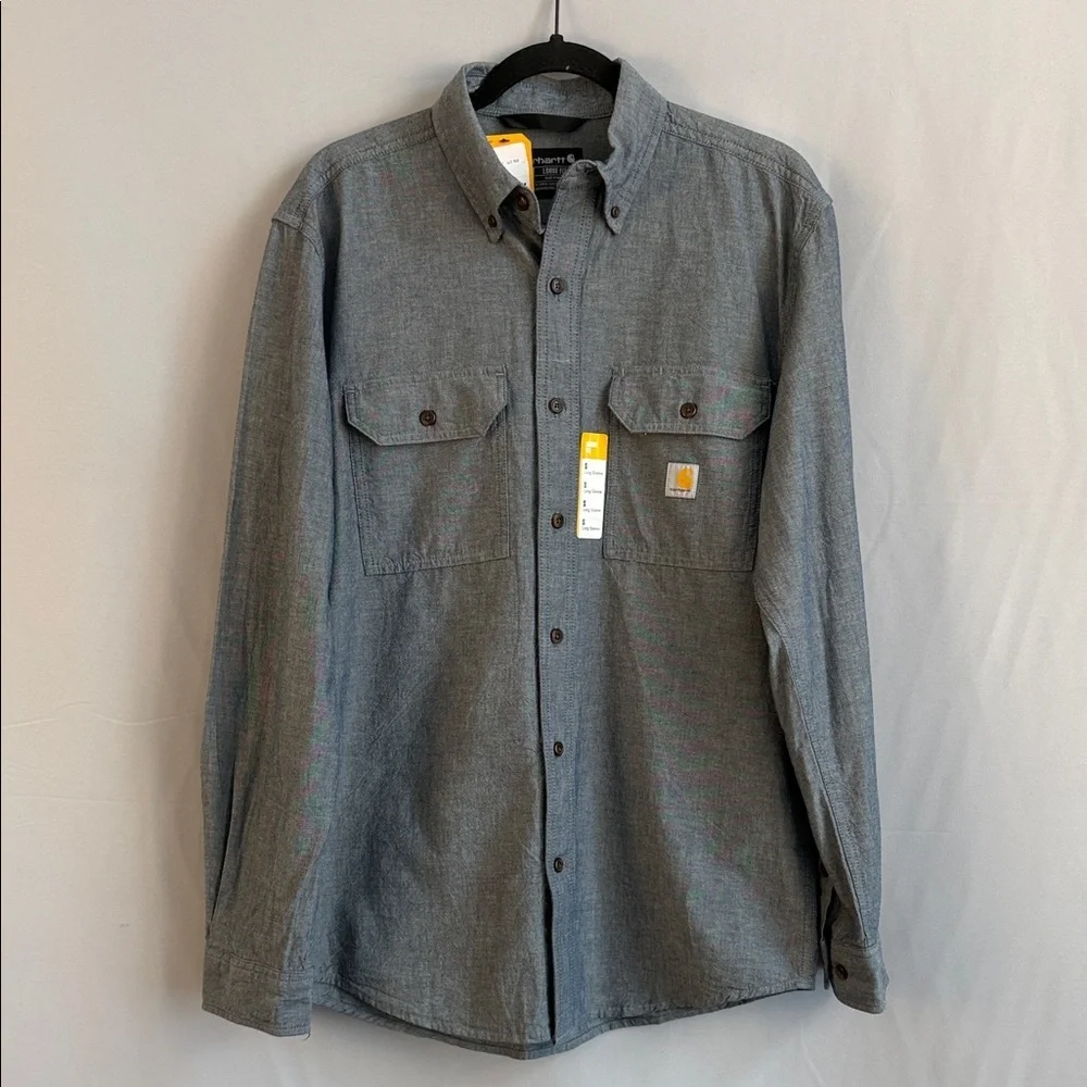 Carhartt Charcoal Button-Up Shirt - Picture 3 of 6